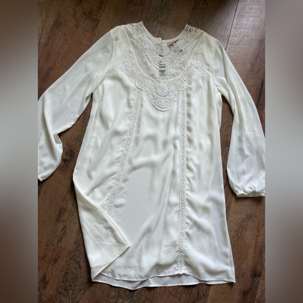 Wrangler NWOT‎ lace long sleeved dress women’s size large - Picture 3 of 14